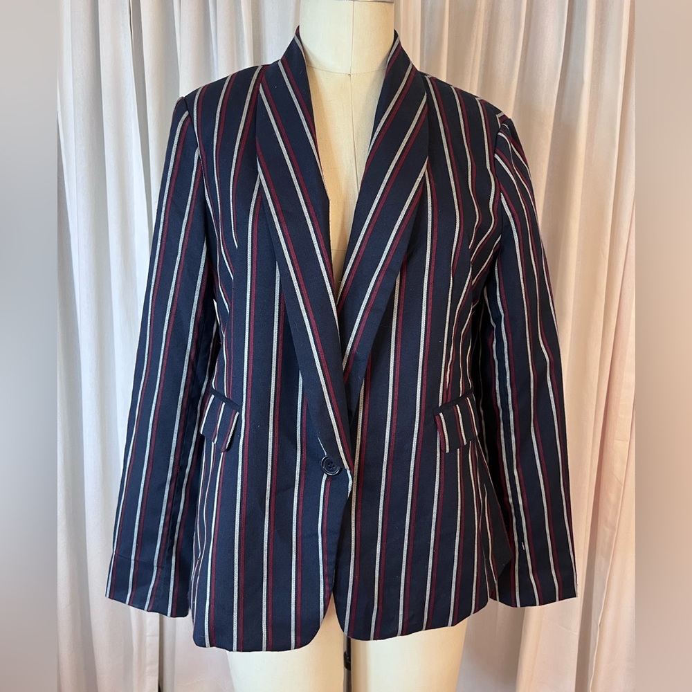 Wildfang x Luca Navy Striped Boater Blazer